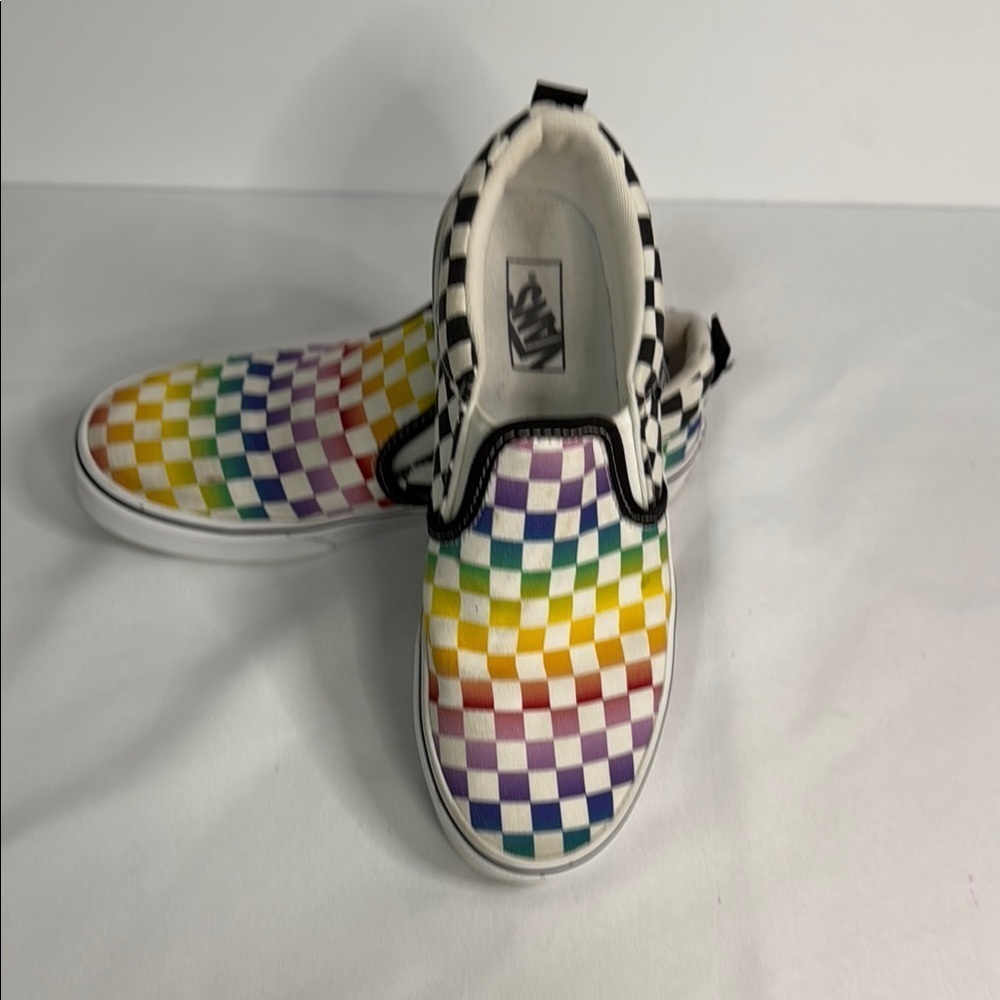 Vans Red and Yellow Sneakers Canvas Slip-On